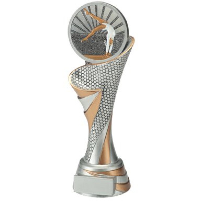 FEMALE GYMNASTICS RESIN TROPHY - 3 SIZES 